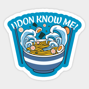 Udon Know Me Wave Sticker